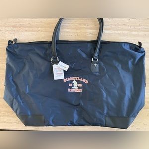 Disneyland Resort tote bag. NWT Navy Zippered shoulder straps